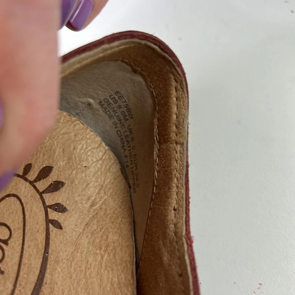 Aetrex Essence  Red Leather Heeled Mary Janes - Picture 9 of 10